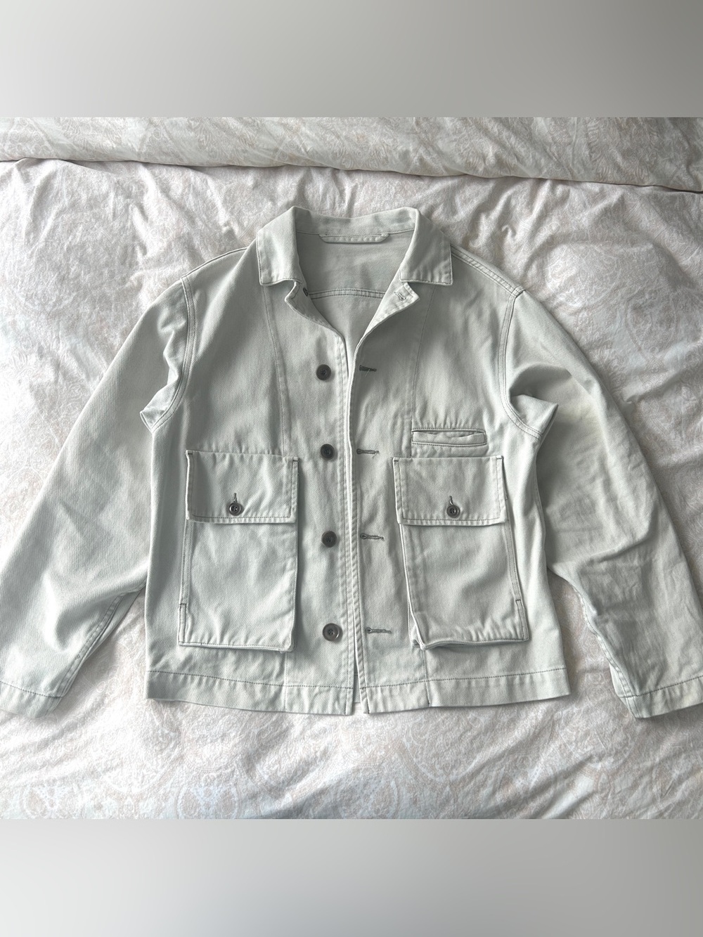 Vintage Light off white Military Field Jacket